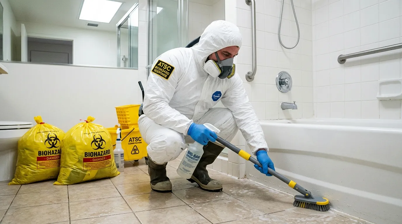 Decontamination equipment deployed for Blood Cleanup in Upper Montclair